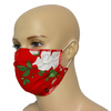 Czerwona Łąka - bawełniana maska wielorazowa z certyfikatem OEKO-TEX