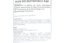 ZESTAW 10 szt. - Płyn dezynfekujący do rąk 70% alkoholu BOMASEPT G 1l