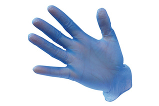 Rękawice jednorazowe PORTWEST winylowe A905 - niepudrowane niebieskie