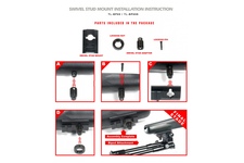 Bipod Lepaers składany Universal Shooter's 8.7-10.6"