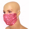 Różowe Cekiny - bawełniana maska wielorazowa z certyfikatem OEKO-TEX