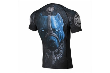 Rashguard termoaktywny Pit Bull T-S Skull Dog - Czarny