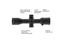 Luneta celownicza Leapers 3-12x32 1" Bugbuster