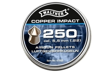 śrut 5,5 mm WALTHER COPPER IMPACT szpic 250szt.