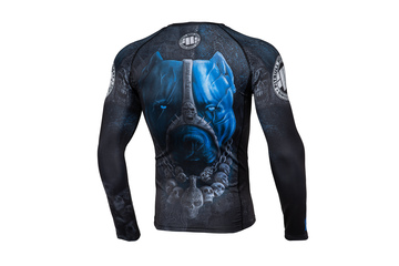 Rashguard termoaktywny Pit Bull L-S Skull Dog - Czarny