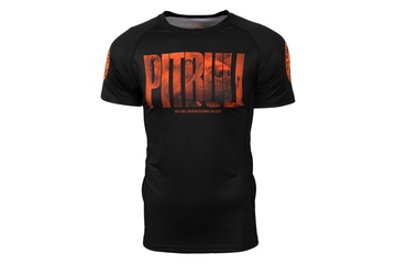 Rashguard termoaktywny Pit Bull T-S Orange Dog - Czarny