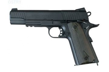 Pistolet 6mm Cybergun Colt 1911 Rail Gun GBB CO2 Black mat