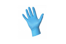 Rękawice jednorazowe nitrylowe - niebieskie [zestaw 100 szt.]