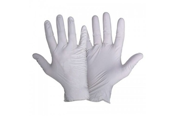 Rękawice jednorazowe nitrylowe - białe [zestaw 100 szt.]