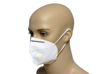 Maska ochronna na twarz FFP2 CE FDA N95 z zaworem