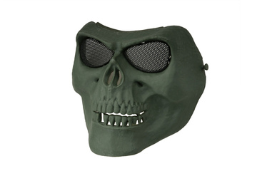 Maska na twarz Skull Style - olive green