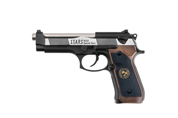 Pistolet 6mm WE M92 Biohazard Samurai Edge Dualton