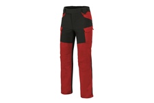 spodnie Helikon Hybrid Outback Duracanvas - Czerwone/Czarne