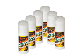 Zestaw 6szt - Repelent Środek na komary i inne owady Mugga Strong Roll-On (kulka) , 50% DEET
