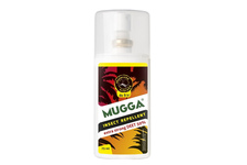 Zestaw - Repelent Środek na komary kleszcze i inne owady Mugga STRONG spray  50% DEET oraz Mugga Spray 9,4 DETT 75ml