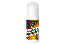 Zestaw - Repelent Środek na komary i inne owady Mugga Strong Roll-On (kulka)  50% DEET + Balsam kojący Mugga na ukąszenia i poparzenia 50ml