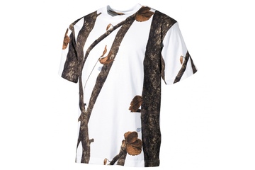 US T-shirt MFH (170 g/m2) kamuflaż zimowy