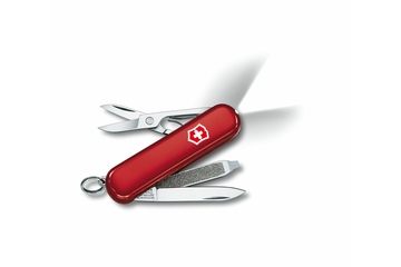 Scyzoryk Victorinox SwissLite z latarką, czerwony