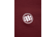 Koszulka Polo Pit Bull Regular Logo Stripes '20 - Bordowa