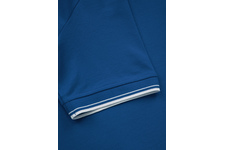 Koszulka Polo Pit Bull Regular Logo Stripes '20 - Niebieska