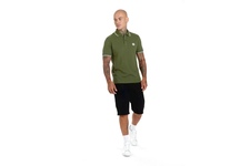 Koszulka Polo Pit Bull Slim Logo Stripes '20 - Oliwkowa