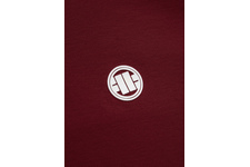 Koszulka Polo Pit Bull Slim Logo Stripes '20 - Bordowa