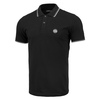 Koszulka Polo Pit Bull Slim Logo Stripes '20 - Czarna