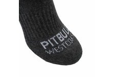 Skarpetki Pit Bull Low Ankle TNT grube (3-pak) - Grafitowe