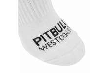 Skarpetki Pit Bull High Ankle TNT cienkie (3-pak) - Białe