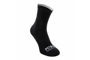 Skarpetki Pit Bull High Ankle TNT cienkie (3-pak) - Czarne