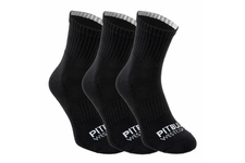 Skarpetki Pit Bull High Ankle TNT cienkie (3-pak) - Czarne