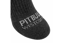 Skarpetki Pit Bull High Ankle TNT grube (3-pak) - Szare/Grafitowe/Czarne