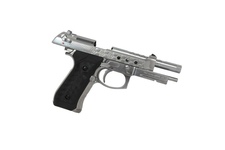 Pistolet 6mm Cybergun M92 Hex cut silver gas HOPUP