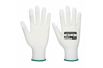 Rękawica nylonowa z palcami powlekanymi PORTWEST A121PU Biały