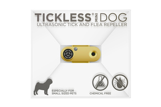 Odstraszacz kleszczy TickLess Mini dla zwierząt - złoty
