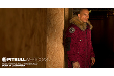 Zimowa kurtka z kapturem Pit Bull Alder '21 - Bordowa