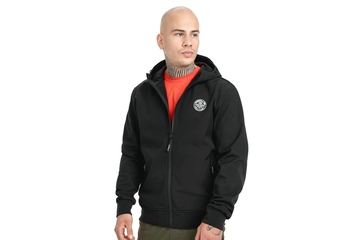 Kurtka z kapturem Pit Bull Softshell Midway Czarna