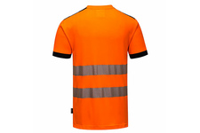 T-Shirt ostrzegawczy PW3 PORTWEST T181 - Pomarańcz/Czarny
