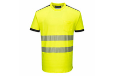T-Shirt ostrzegawczy PW3 PORTWEST T181 - Żółty/Czarny