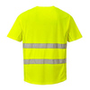 Ostrzegawczy T-shirt z panelami z siatki PORTWEST C394 - Żółty