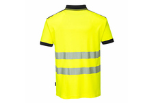Koszulka Polo ostrzegawcza PW3 PORTWEST T180 - Żółty/Czarny