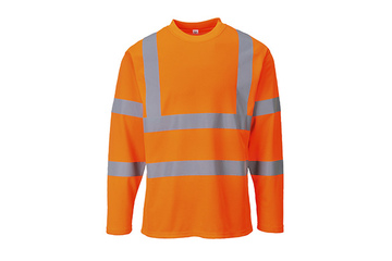 T-shirt ostrzegawczy z długimi rękawami PORTWEST S278 - Pomarańczowy