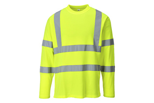 T-shirt ostrzegawczy z długimi rękawami PORTWEST S278 - Żółty