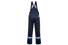 Dwukolorowe ogrodniczki BizFlame Plus PORTWEST FR57 - Granatowy/Niebieski