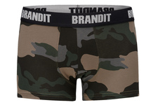 bokserki Brandit Logo Darkcamo-Czarne
