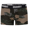 bokserki Brandit Logo Darkcamo-Czarne