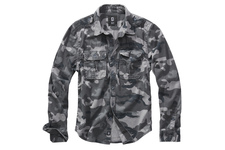 Koszula długi rękaw BRANDIT Vintage Shirt - Grey Camo