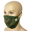 Maska Profilowana Dwuwarstwowa RIPSTOP/FLIZELINA na twarz z haftowanym godłem - pl woodland