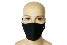 Maska Profilowana Dwuwarstwowa na twarz z haftowanym hashtag - czarna