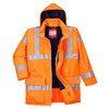 Wodoodporna kurtka ostrzegawcza trudnopalna i antystatyczna Bizflame Rain S778 Portwest-Pomarańczowy